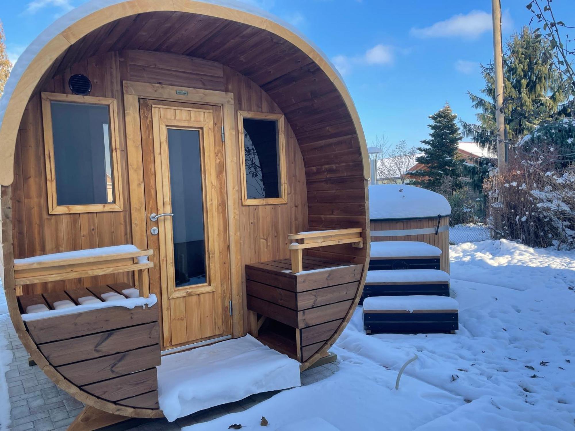 Ferienhaus Amare Mit Fasssauna, Eigener Terrasse & Kamin Bautzen Luaran gambar